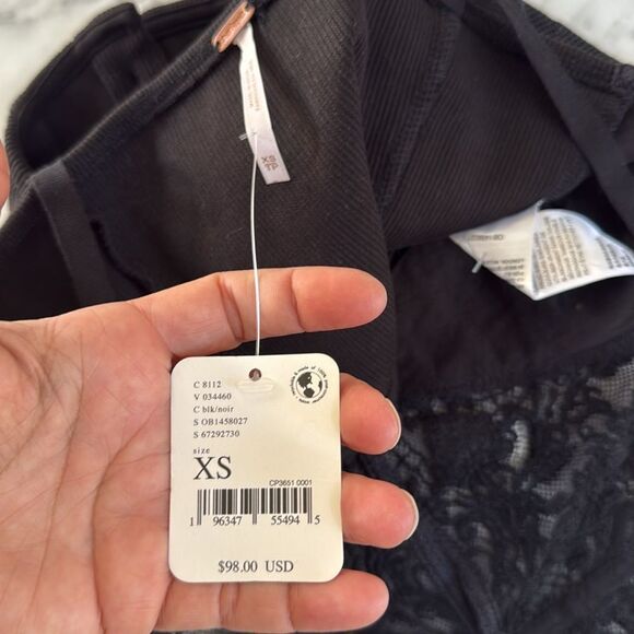 NWT Free People Have My Heart Tank Black XS *flaws - Picture 12 of 12